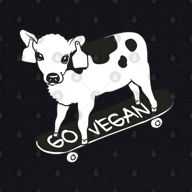 Skateboarding Baby Calf  Vegan by huebucket